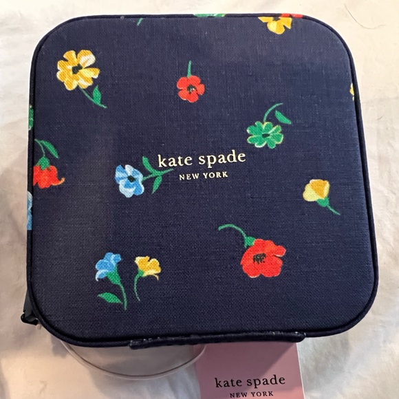 kate spade Jewelry - Kate Spade Jewelry/Travel Organizer - Navy Floral - NWT